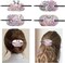 4pcs Diamond Painting Kits Round Hairpins, Special Shape Diamond Art Craft Kit, Pink Swan Pattern Handicraft, Elegant Chinese Twist Rod Wooden DIY Hair Clip with for Festivals, Daily Wear Parties